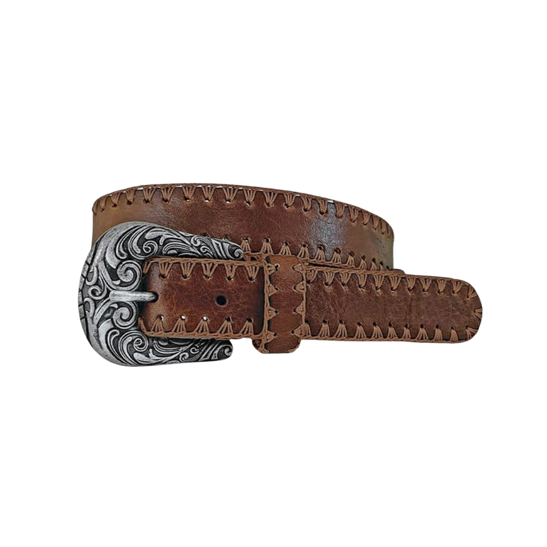 Gem Dandy Women's Rock Bridle Crochet Brown Belt