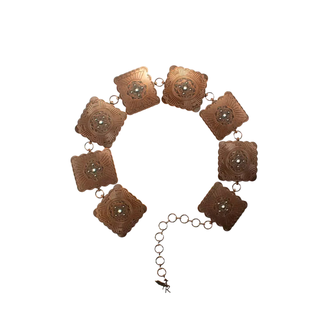 Angel Ranch Women's Chain Conchos Southwest Copper Belt
