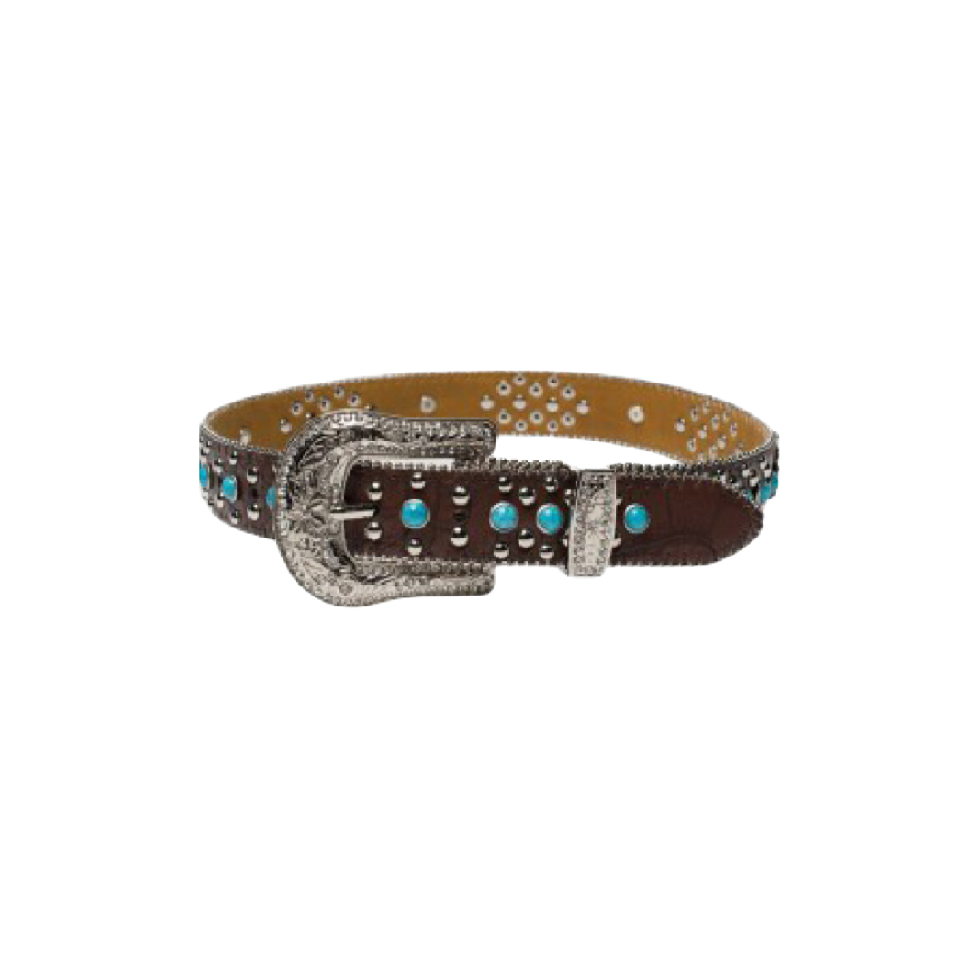 Angel Ranch Youth Girl's Studs Crown Turquoise Belt