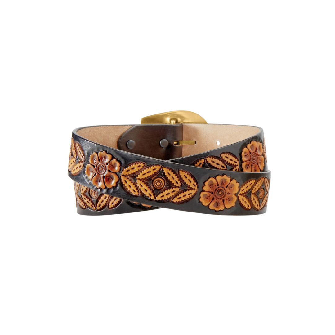 Tony Lama Women's Sienna Rae Brown Belt