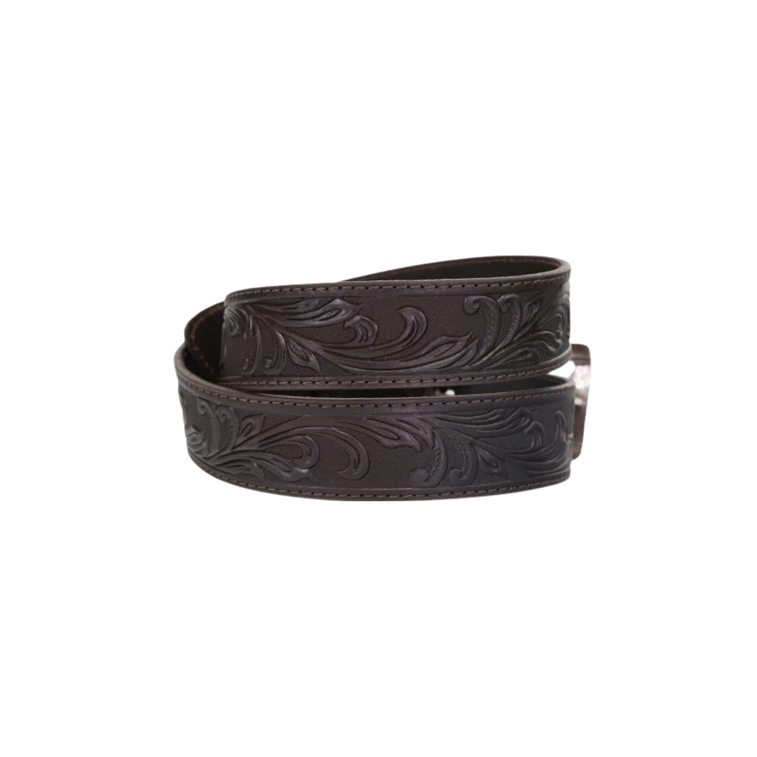 Tony Lama Men's Stockyard Tooled Black Belt