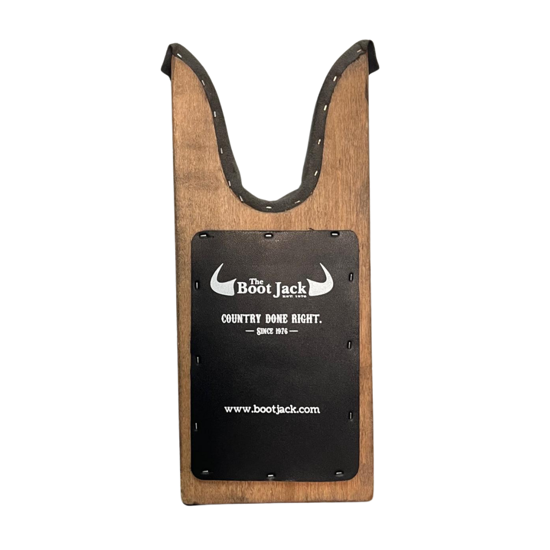 M&F Unisex Heavy Stained Logo Brown Boot Jack