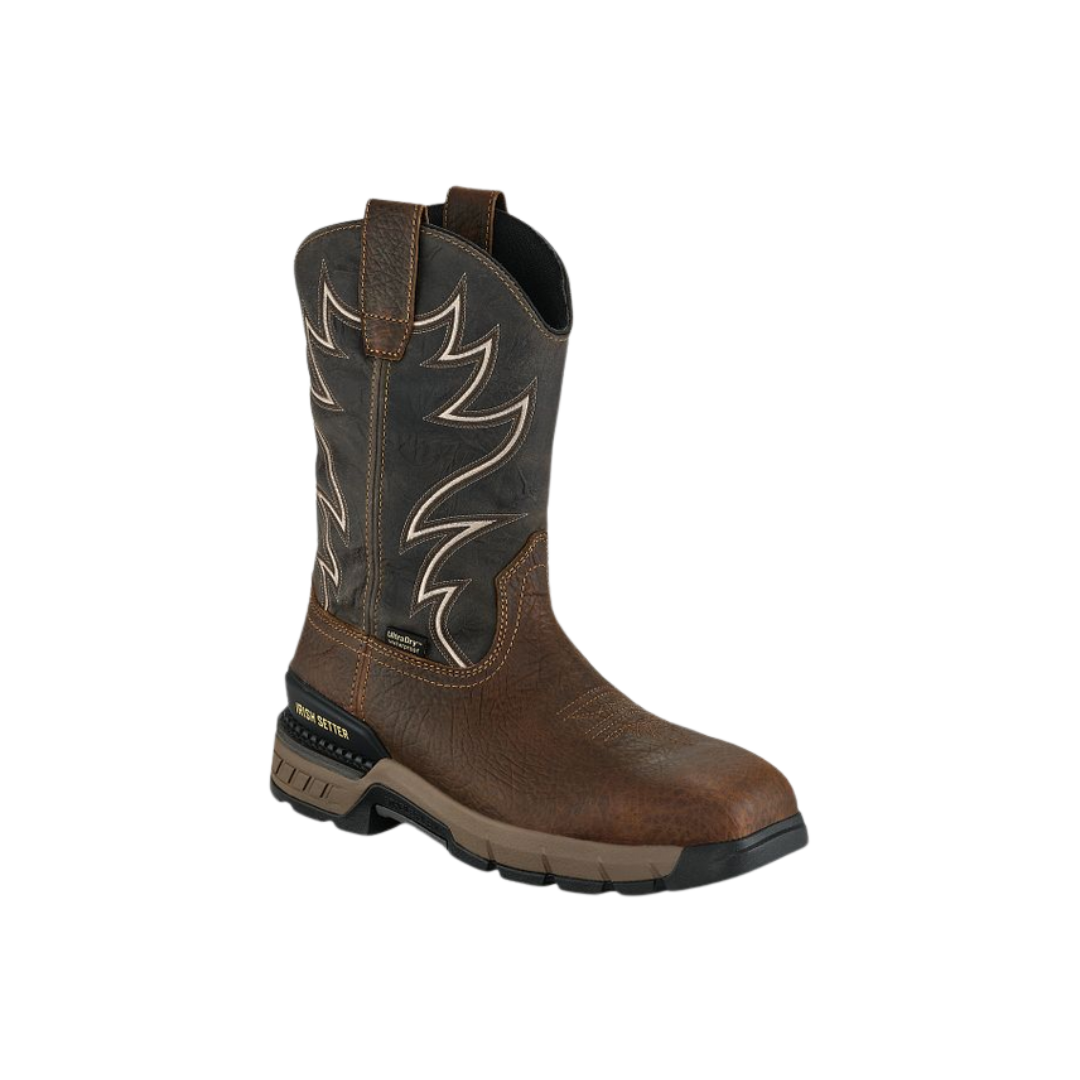 Red Wing Men's Two Harbors Work Brown Boots