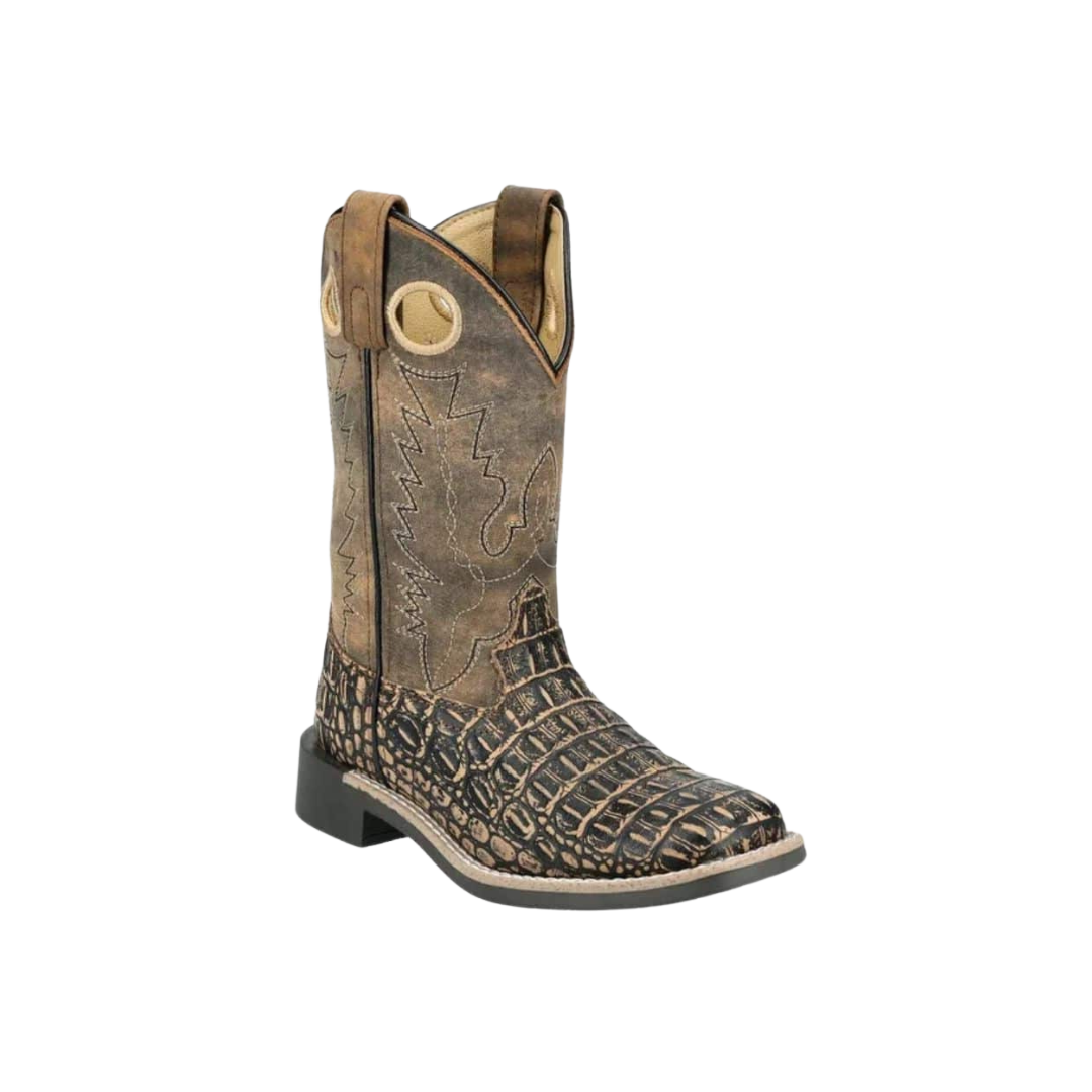 Smoky Mountain Youth Girl's Gator Brown Boots