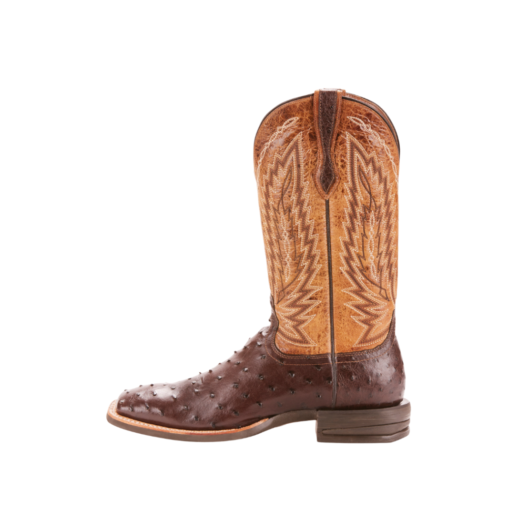 Ariat Men's Relentless Platinum Tobacco Full Quill Light Brown Boots