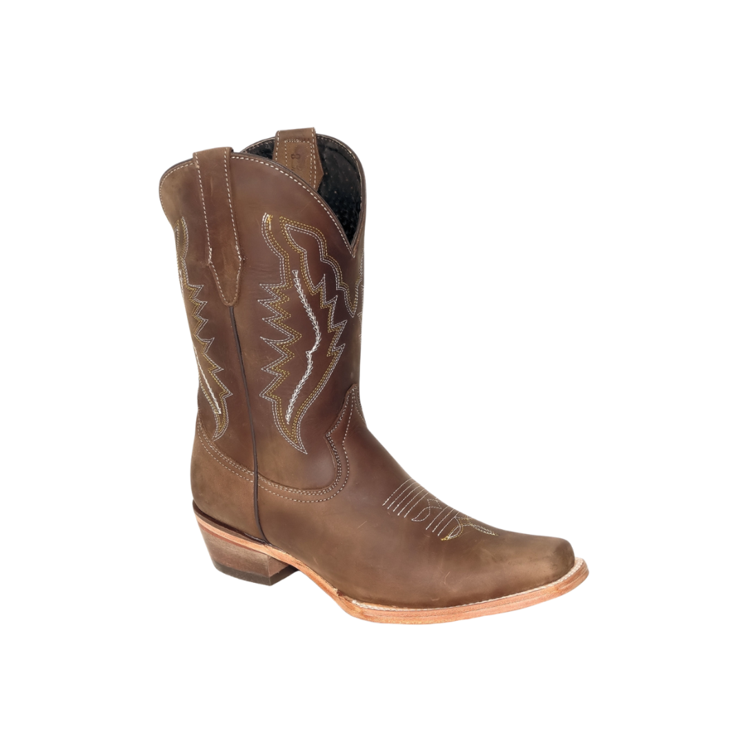 International M Women's Embroidered Brown Boots