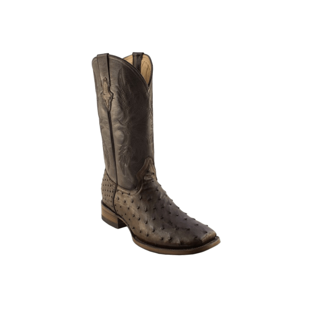 International M Men's Pecos Bill Full Quill Square Toe Brown Boots