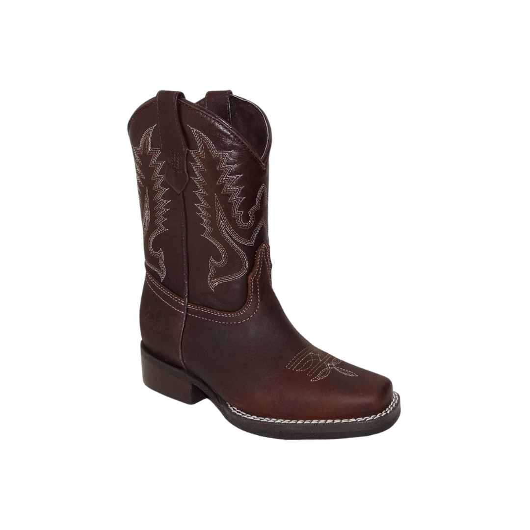 International M Pecos Youth Boy's Rubber Sole Brown Boots