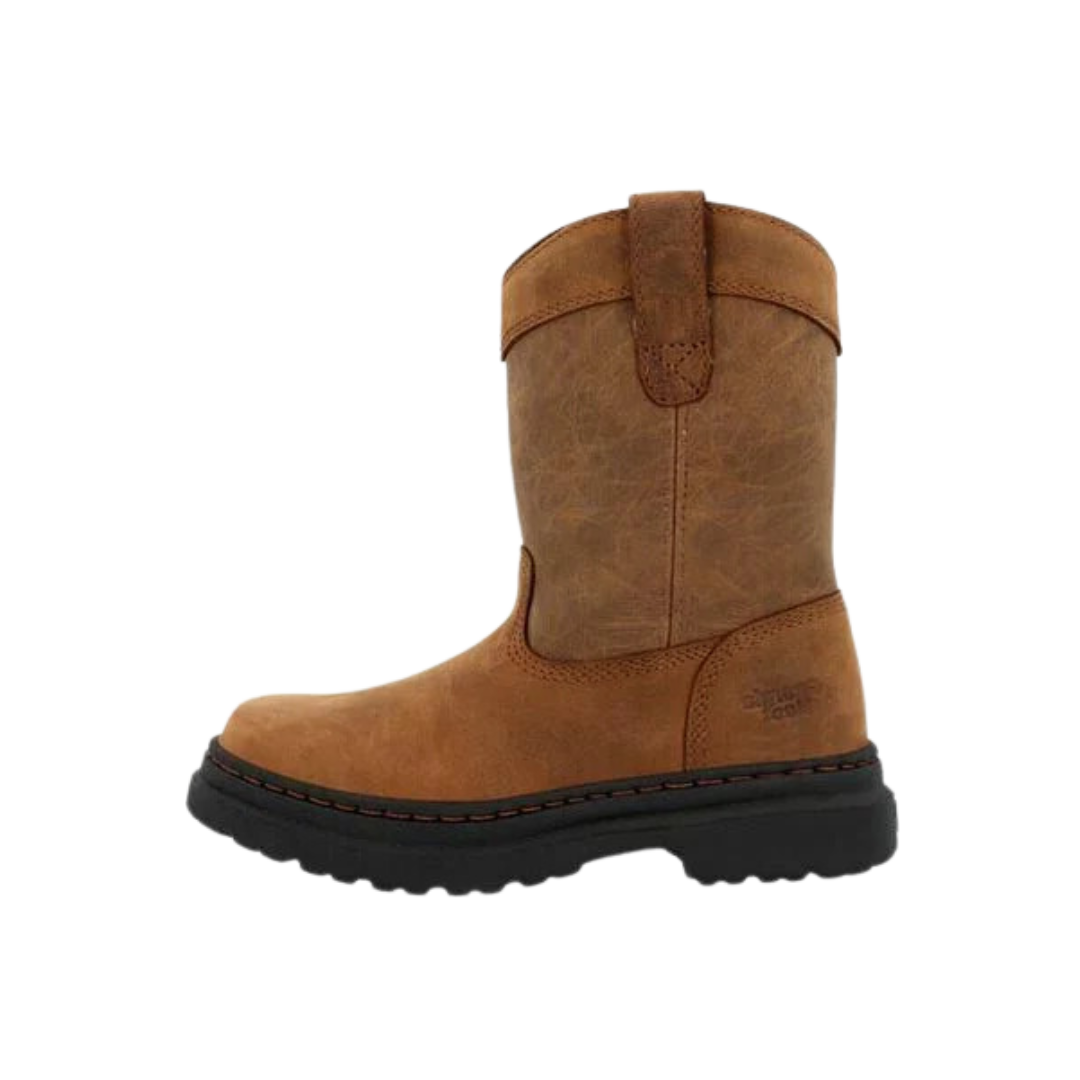 Georgia Youth Girl's Super Lyte Brown Boots