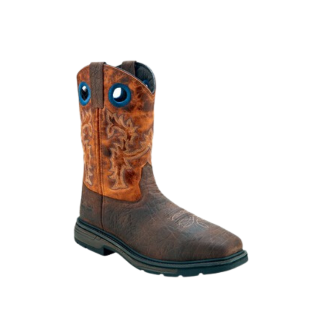 Old West Men's Glide Work Dark Brown Boots