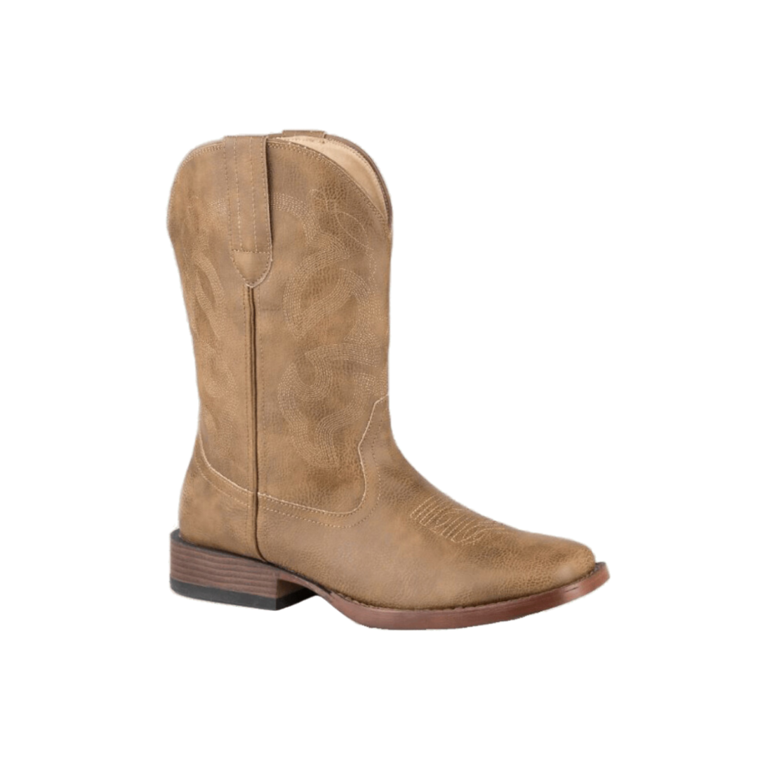 Roper Footwear Men's Western Black Friday Brown Leather Square Toe Boots