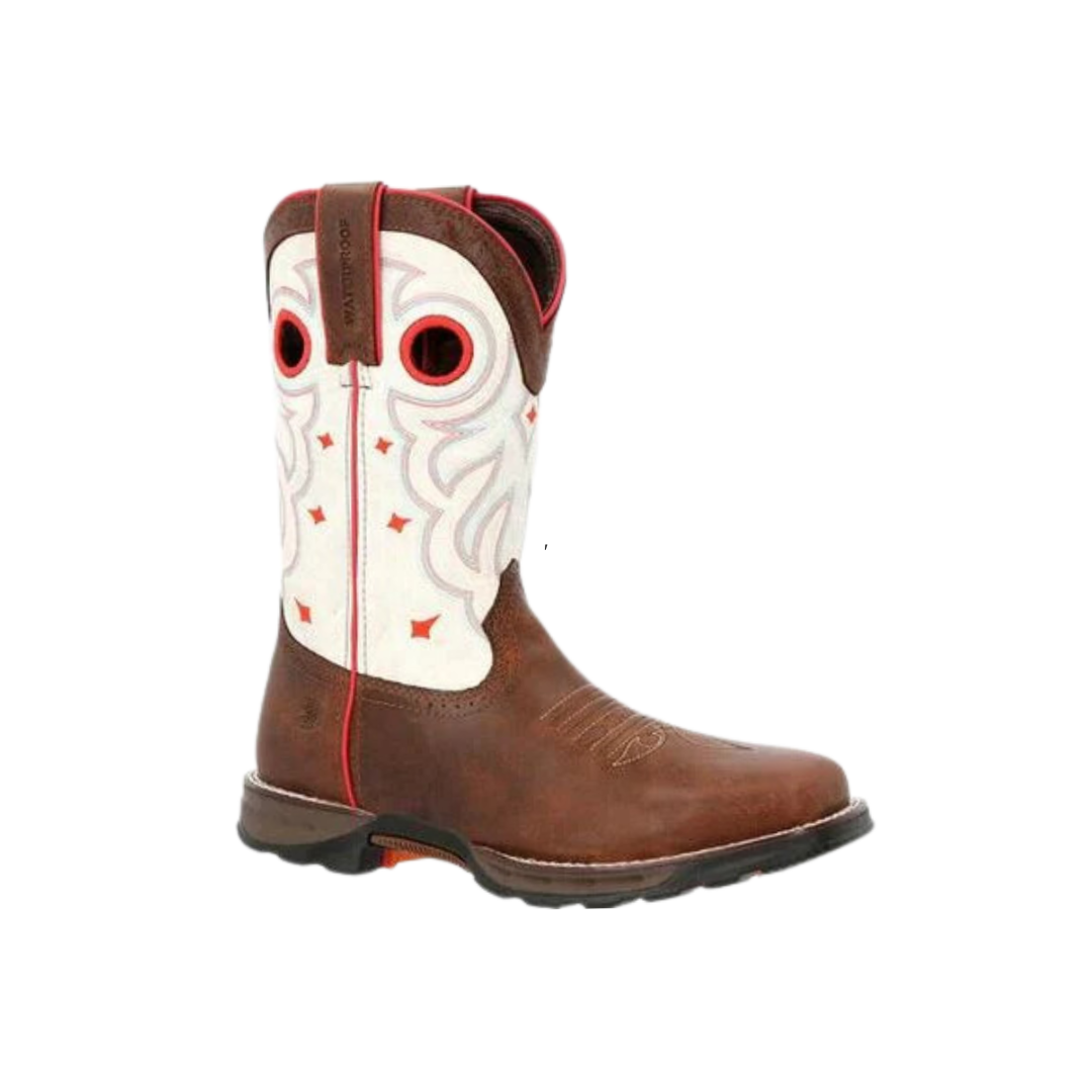 Durango Women's Maverick Steel Toe Waterproof Work Brown Boots