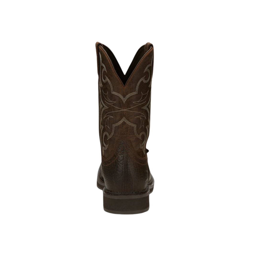 Justin Boot Men's Amarillo Steel Toe Work Brown Boot