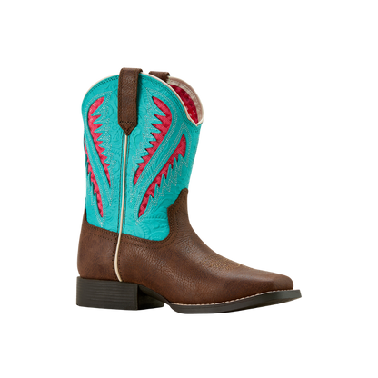 Ariat Toddler Unisex Quickdraw Rich Clay Turquoise Boots