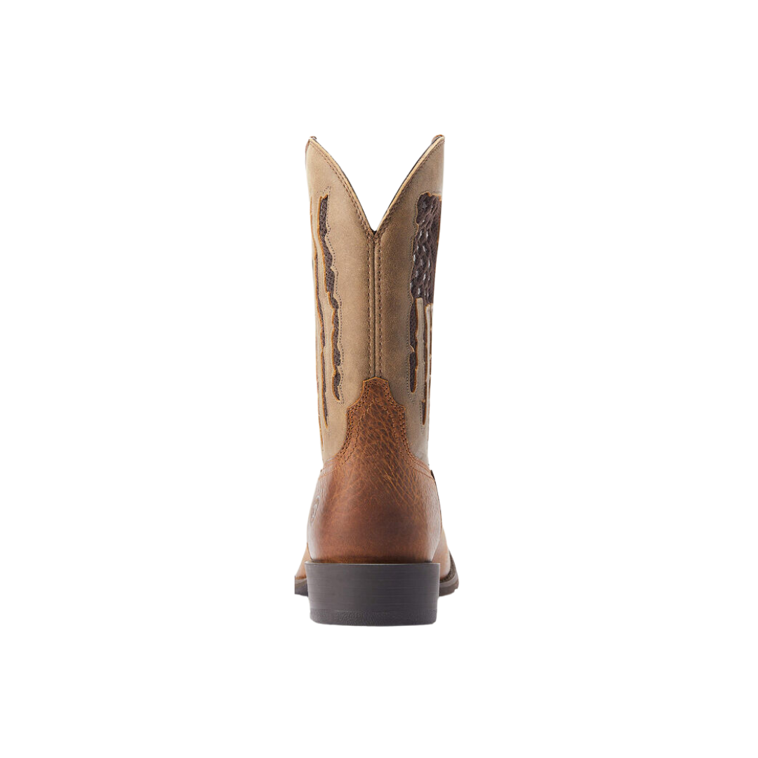 Ariat Men's Sport My Country Venttek Western Brown Boots