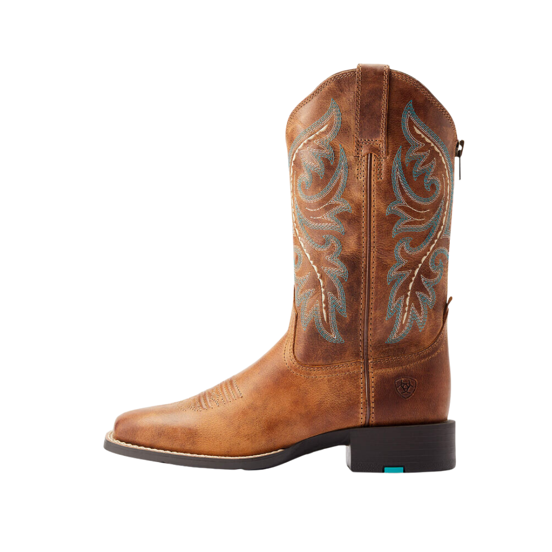 Ariat Women's Round Up Back Zip Desert Sand Boots