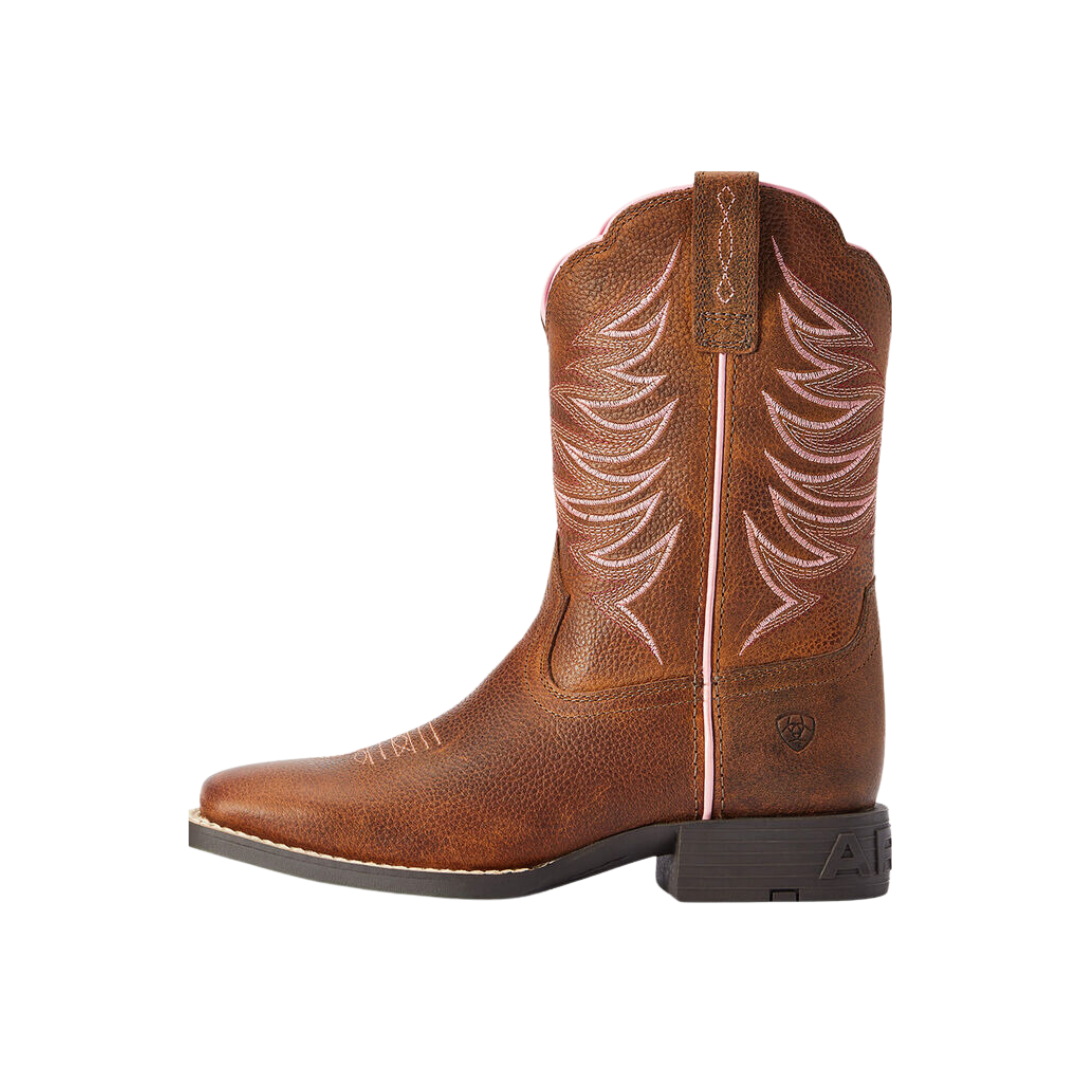 Ariat Youth Girl's Lonestar Western Ridge Tan Boots