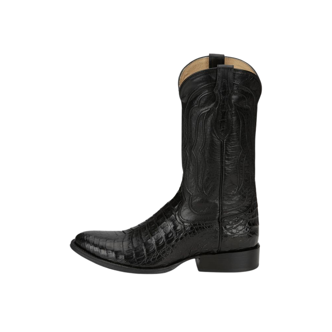 Tony Lama Men's Tremaine 12" Caiman Exotic Black Boot