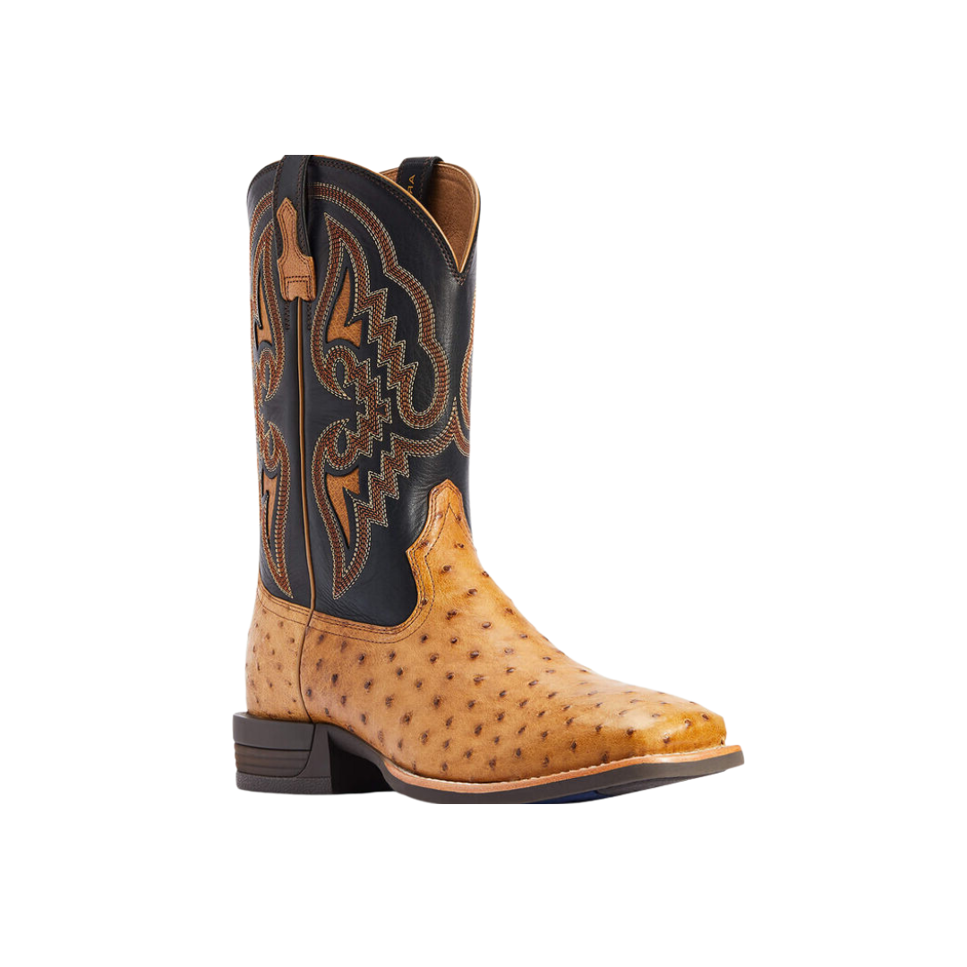 Ariat Men's Dagger Antique Saddle Ostrich Exotic Boots