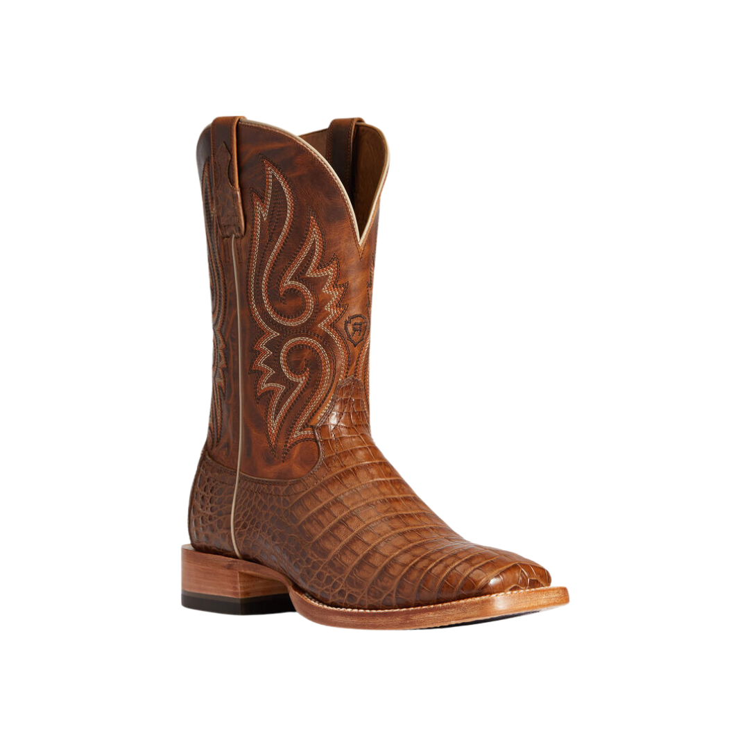 Ariat Men's Relentless Denton Western Caiman Brown Boots