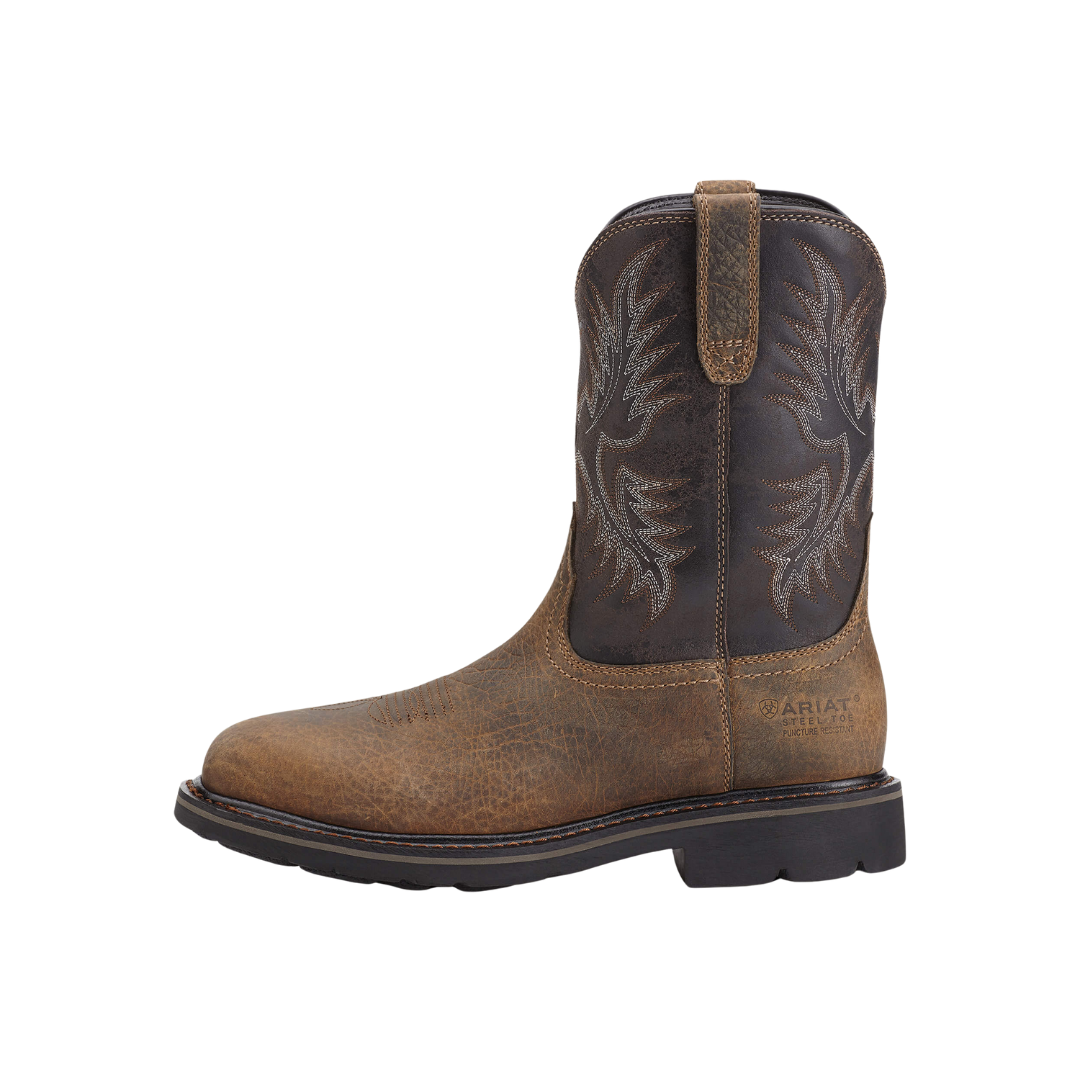 Ariat Men's Sierra Puncture Steel Toe Work Earth Brown Boots