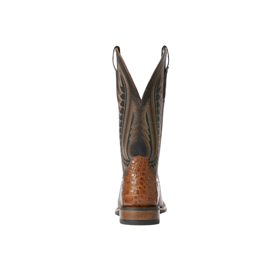 Ariat Men's Double Down Caiman Belly Exotic Brown Boots