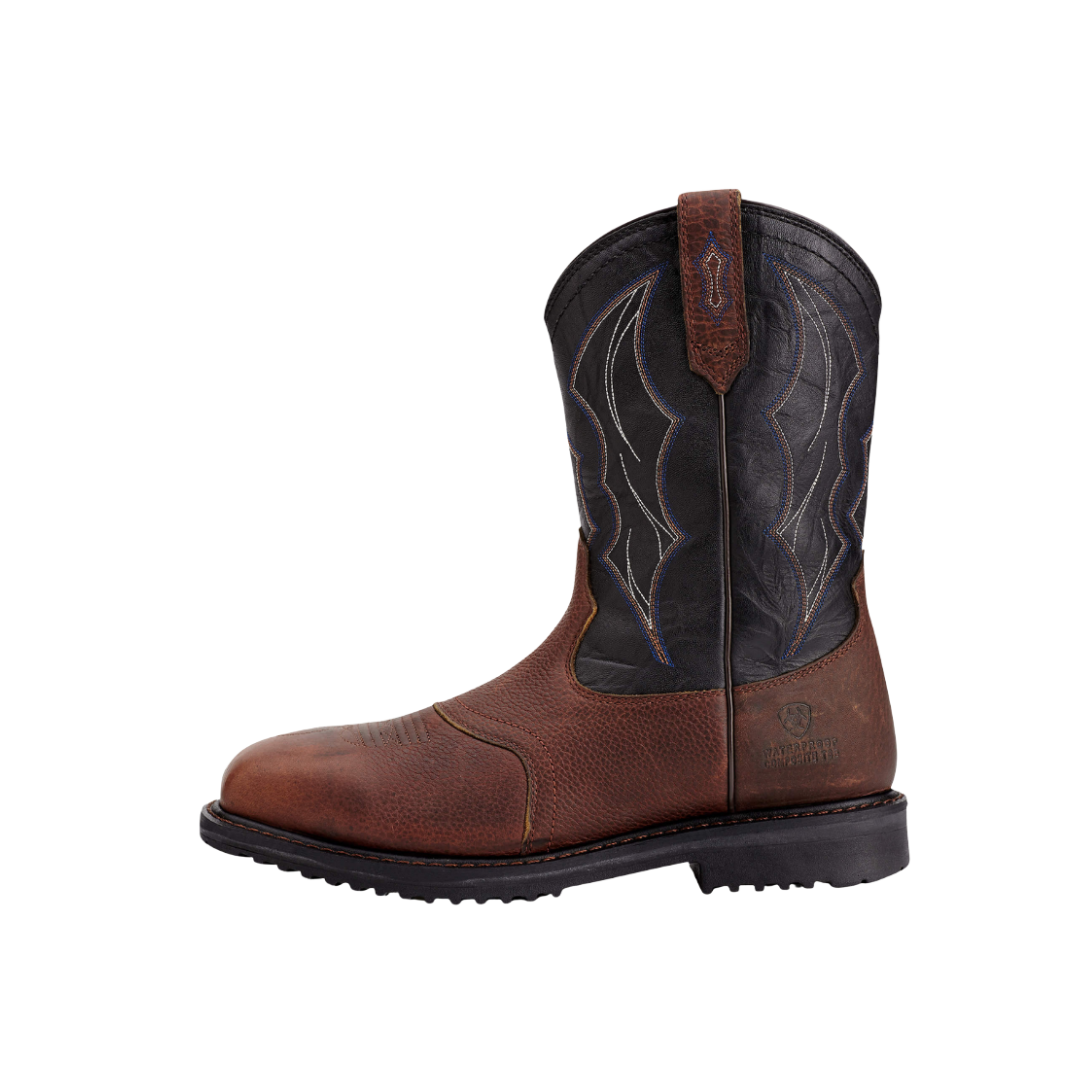 Ariat Men's Rigtek Waterproof Composite Toe Oiled Work Brown Boots