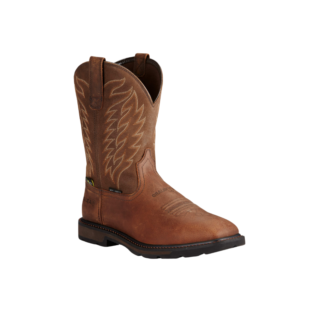 Ariat Men's Groundbreaker Metguard Steel Toe Work Brown Boots