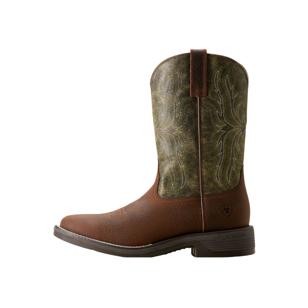 Ariat Men's Ridgeback Round Toffee Green Boot