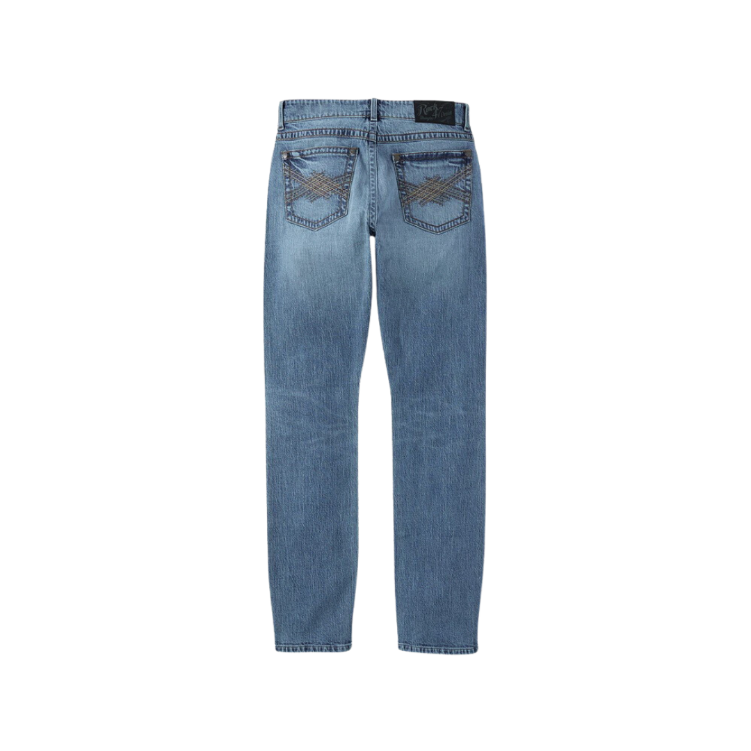 Wrangler Men's Rock 47 Slim Red Valley Jeans
