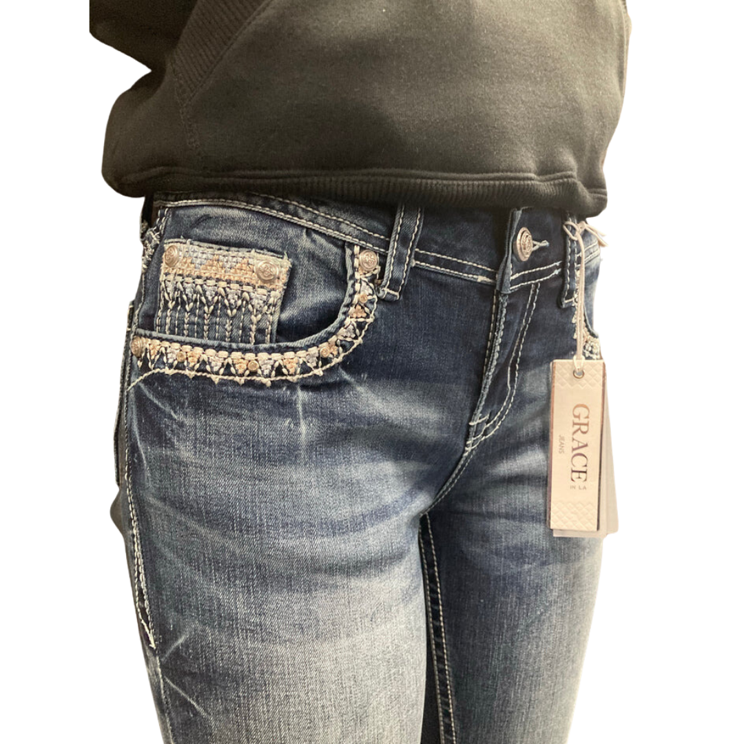Grace Women's Chandelier Hipster Jeans