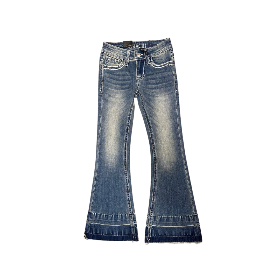 Grace Kid's Flower Dream Catcher Flare Jeans