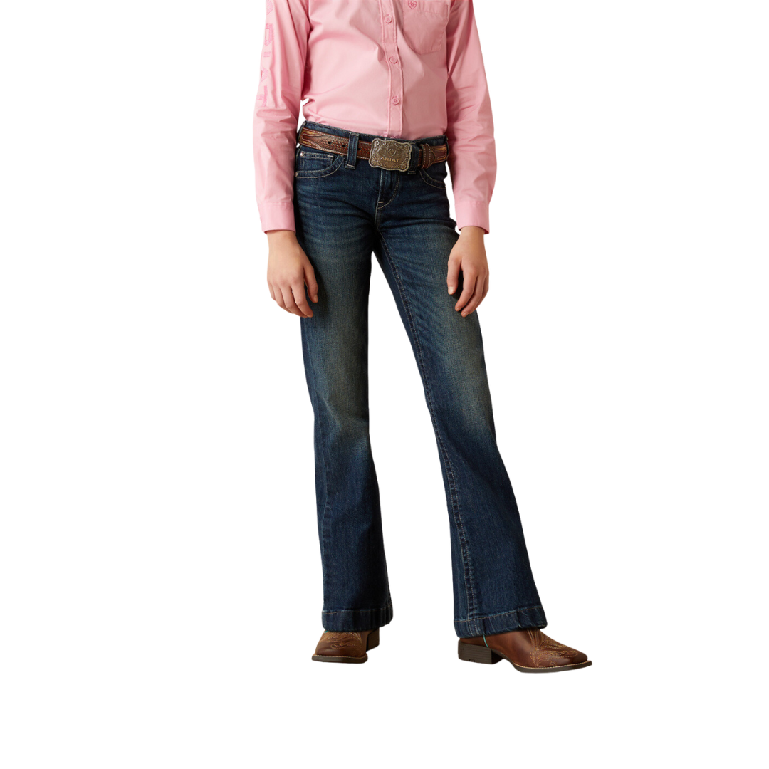 Ariat Youth Girl's Elsie Pacific Blue Jeans