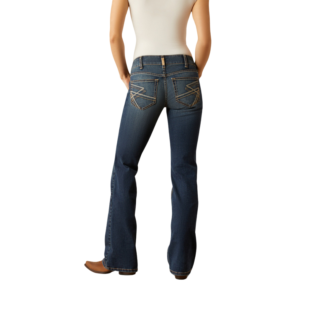Ariat Women's Sonia Mid Rise Bootcut Ocean Jeans