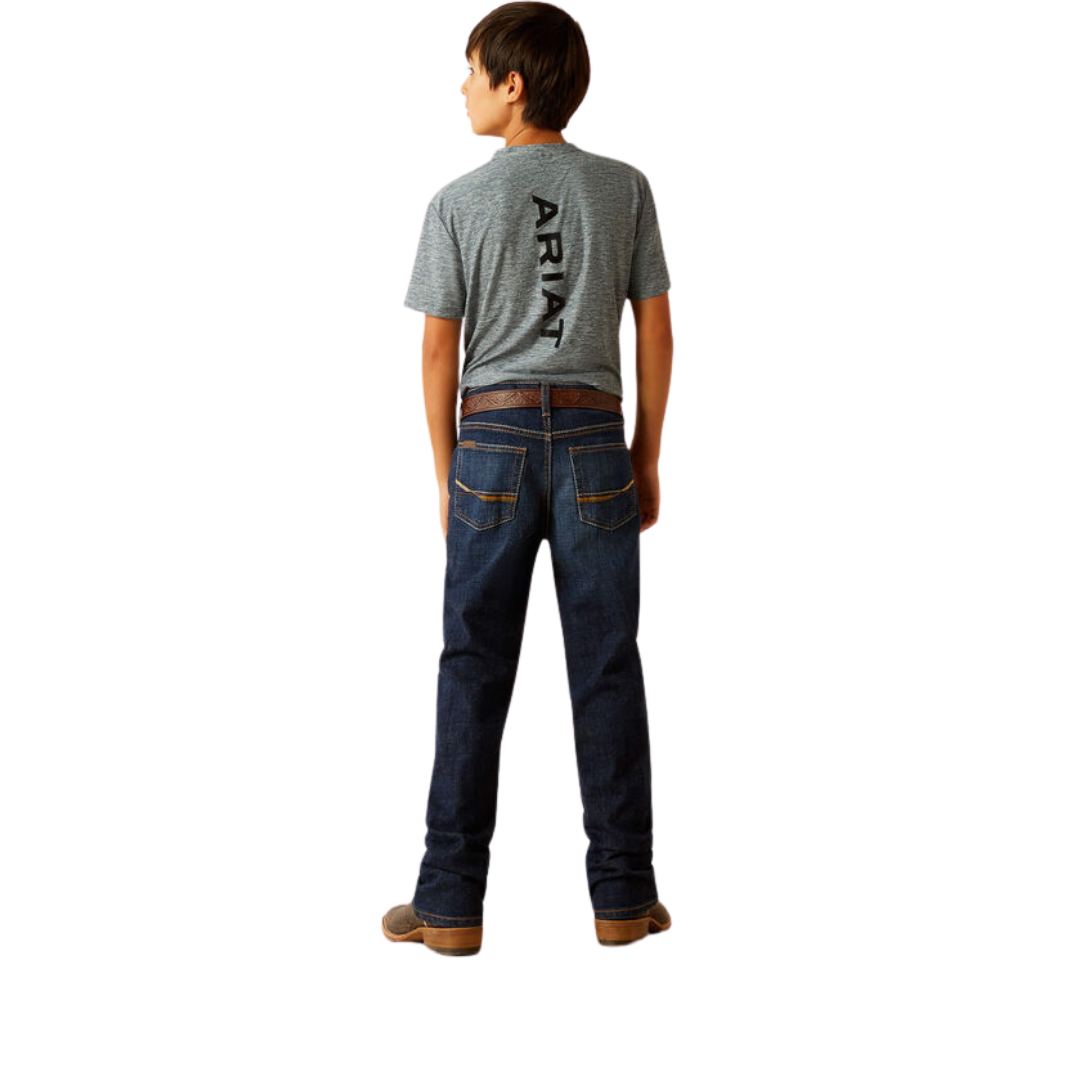 Ariat Youth Boy's B4 Relaxed Rolland Boot Cut Pima Jeans