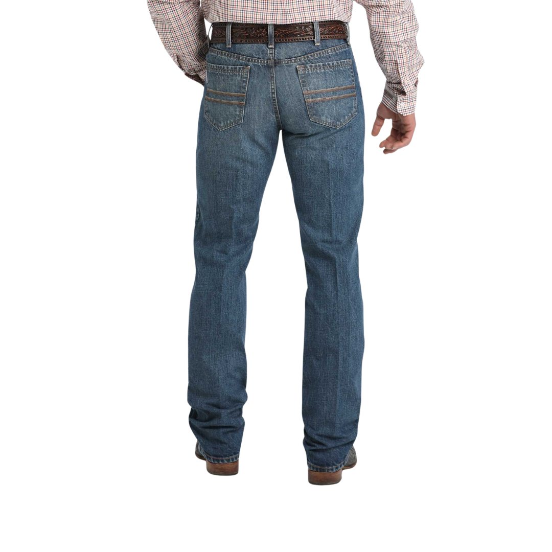 Cinch Men's Slim Fit Silver Label Medium Stone Blue Jeans