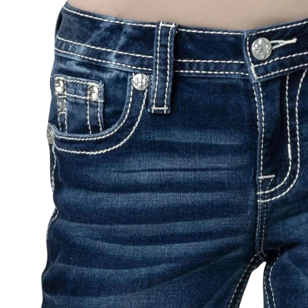 Miss Me Women's Mid Rise Straight Cristy Jeans