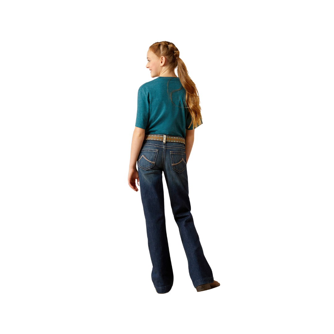 Ariat Youth Girl's Olivia Trouser Pacific Blue Jeans