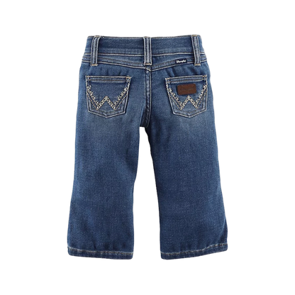 Wrangler Infant Girl's Alexis Bootcut Blue Jeans