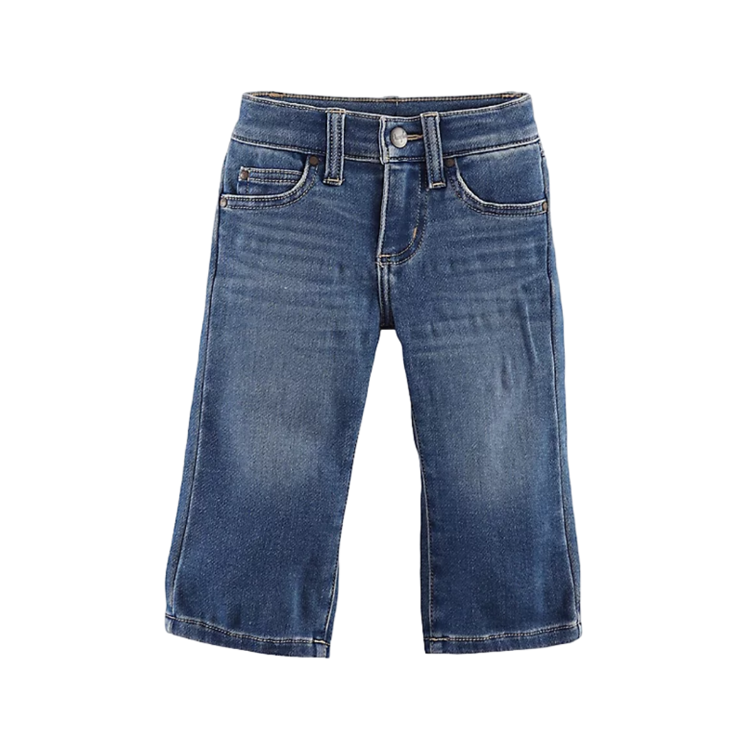 Wrangler Infant Girl's Alexis Bootcut Blue Jeans