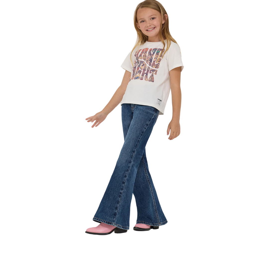 Wrangler Youth Girl's Lainey Baskin Blue Wash Jeans