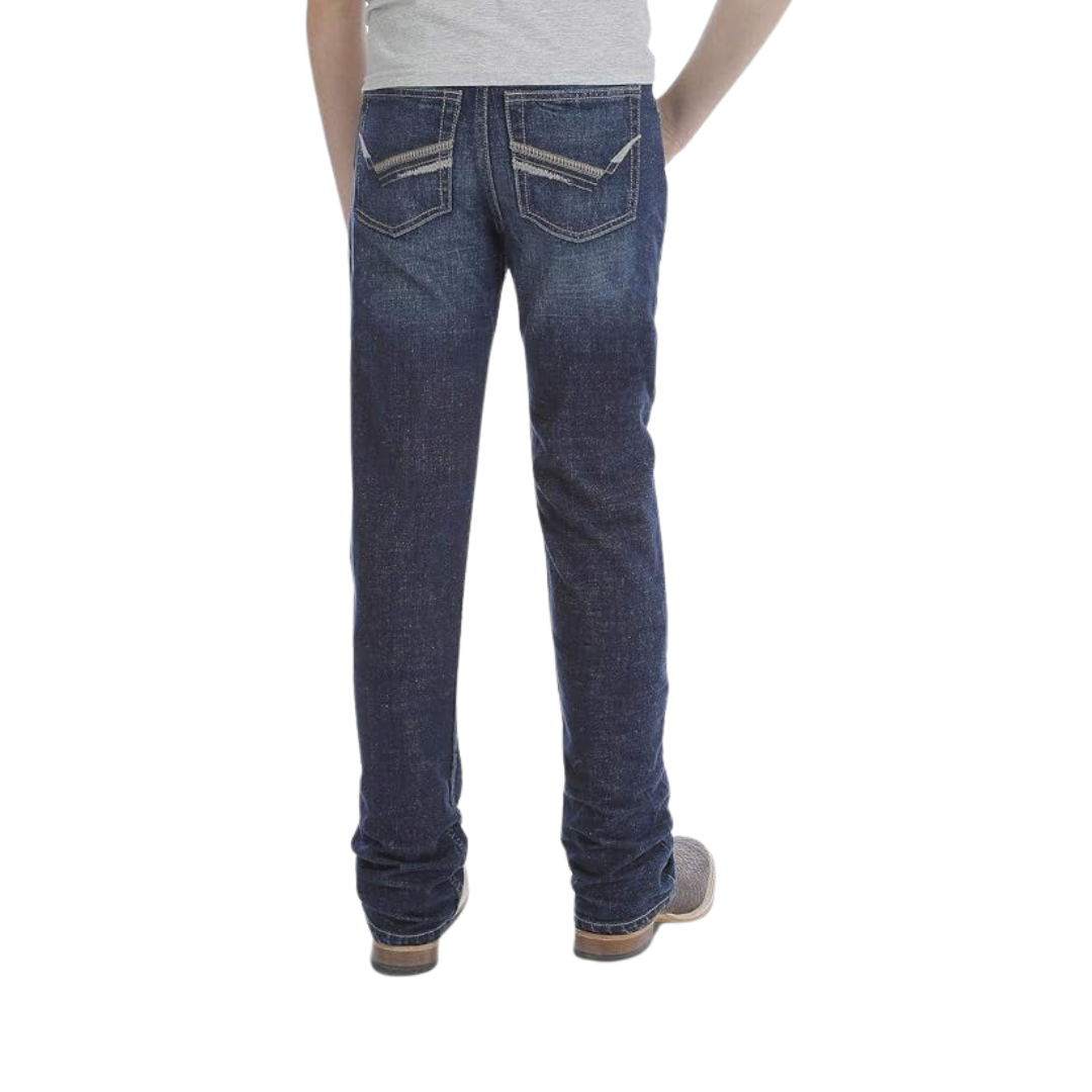 Wrangler Youth Boy's 20X Hampton Vintage Bootcut Bue Jeans