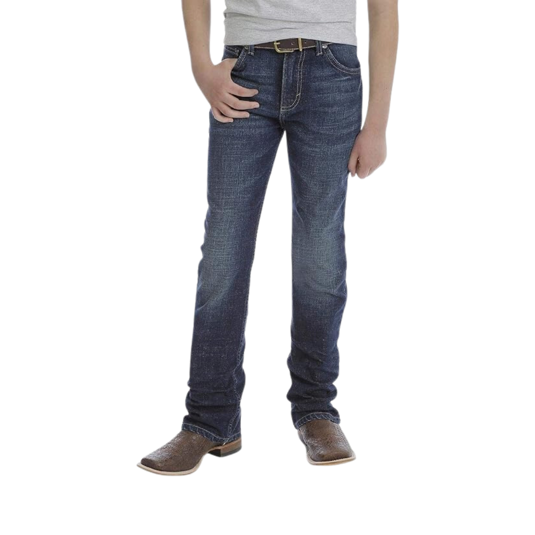Wrangler Youth Boy's 20X Hampton Vintage Bootcut Bue Jeans