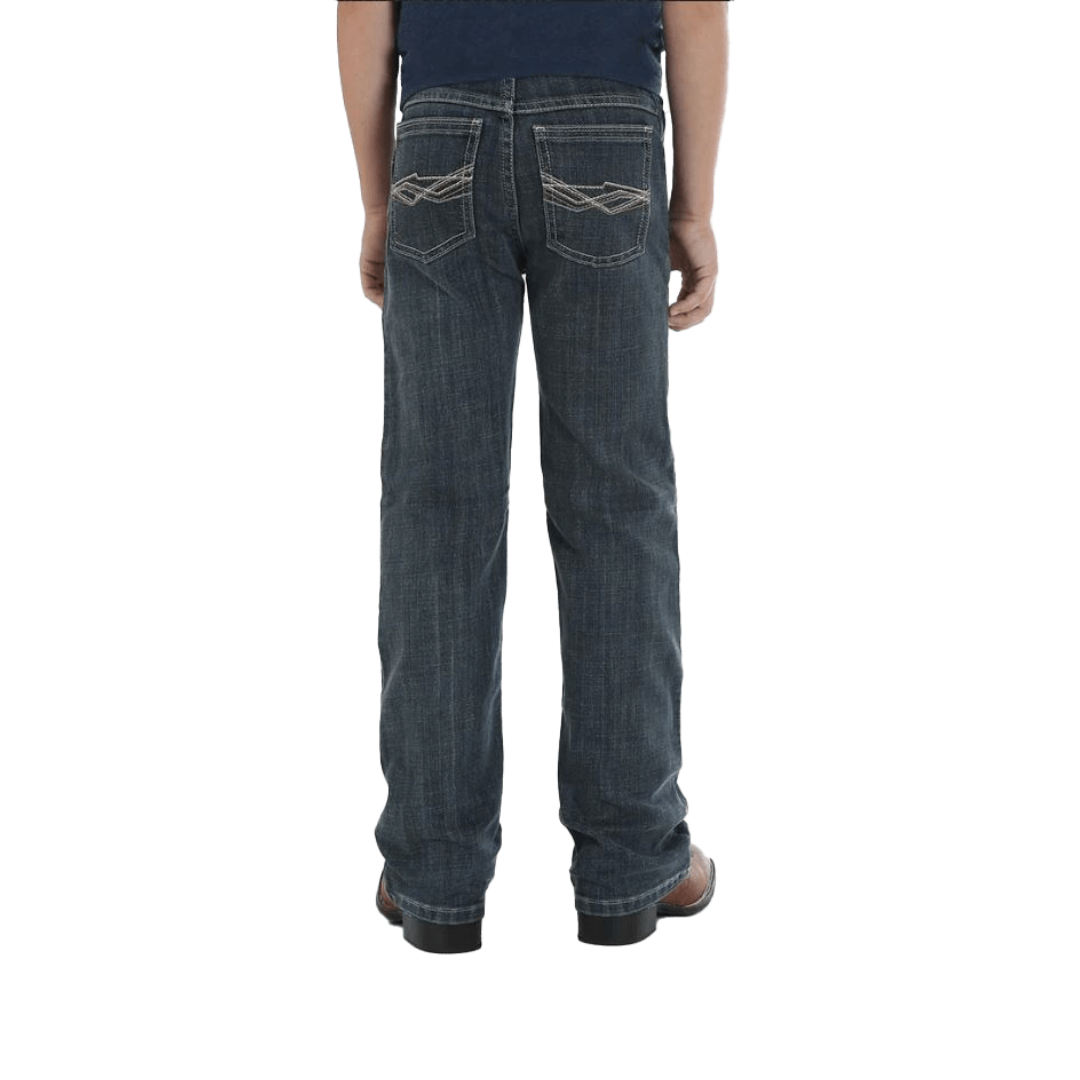 Wrangler Youth Boy's 20x 42 Vintage Boot Blue Jeans
