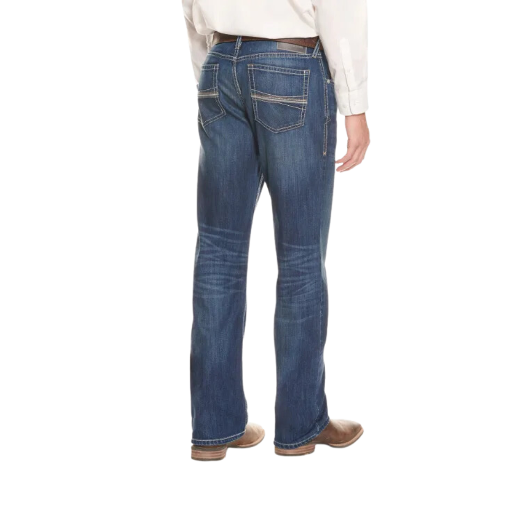 Ariat Men's Dark Wash Stone Wash Blue Jeans
