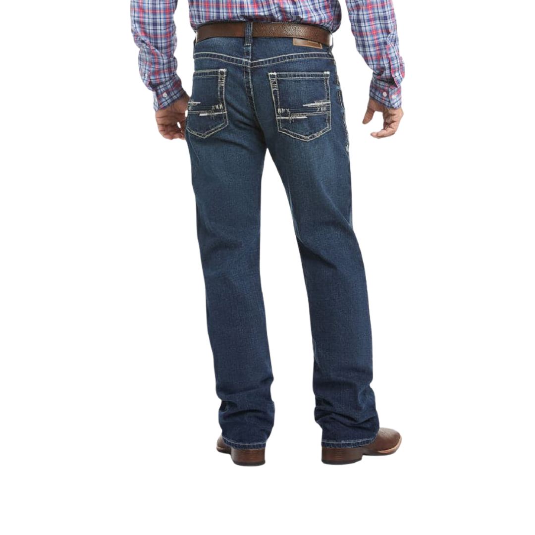 Ariat Men's M4 Adkins Turnout Low Rise Blue Jeans