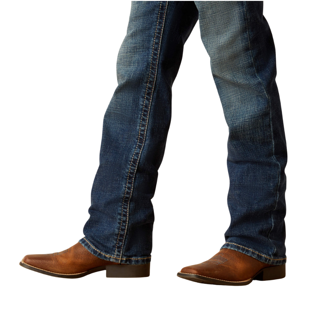 Ariat Youth Boy's B4 Relaxed Fordham Denali Blue Jeans