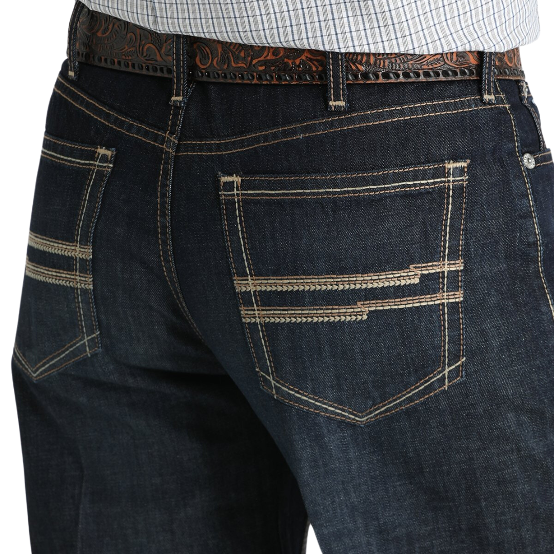 Cinch Men's White Label Dark Stonewash Jeans - Western Style Cinch Men's White Label Dark Stonewash Jeans - Western Style