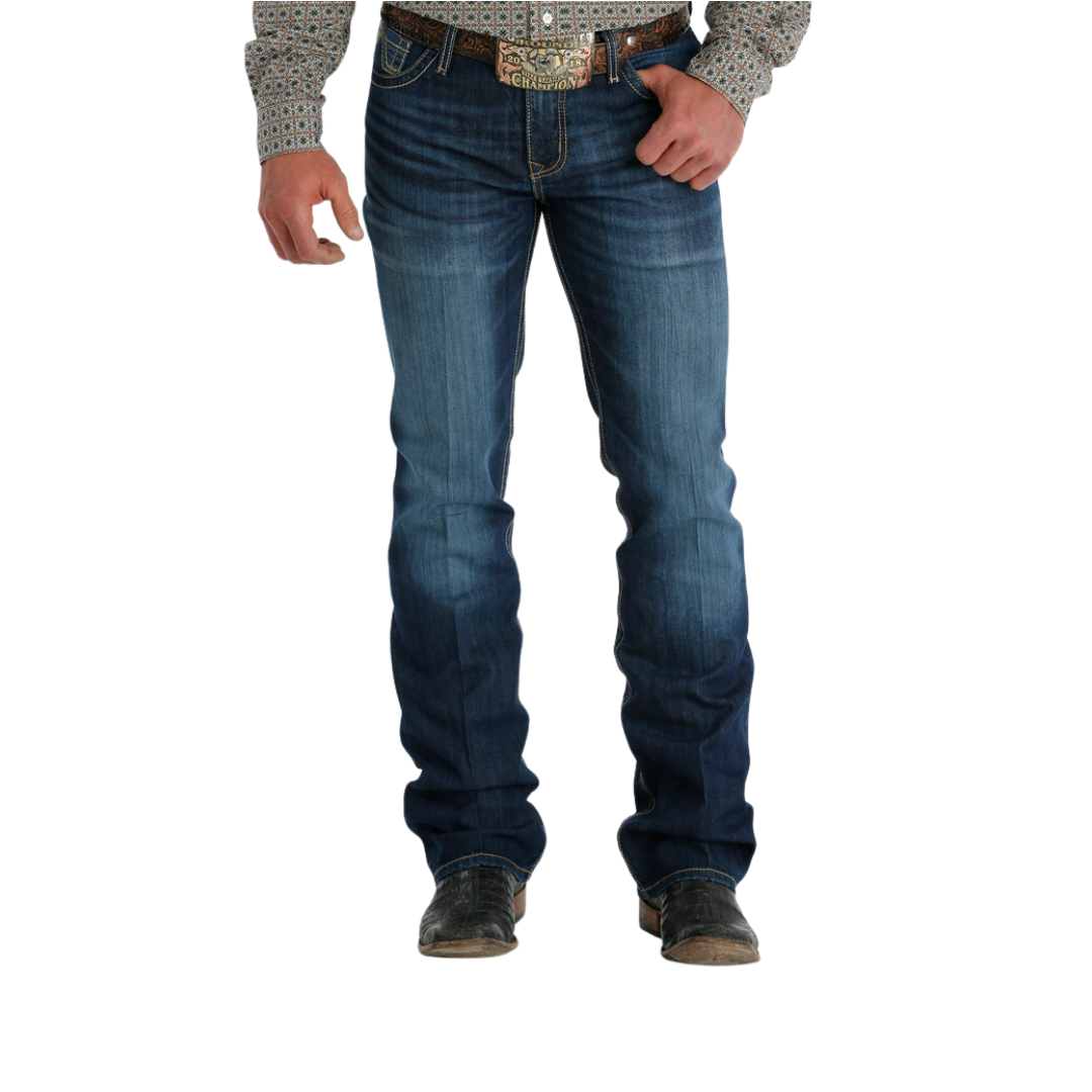 Cinch Men's Ian Mid Rise Slim Bootcut Jeans