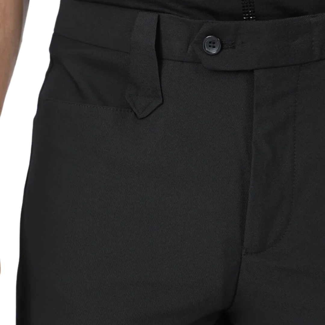 Platini Men's Heath Poly Stretch Western Suit Bootcut Black Pants
